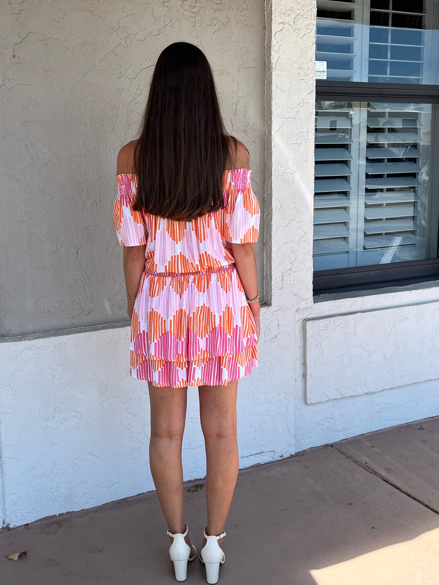 Mosaic Pink Gypsy Dress