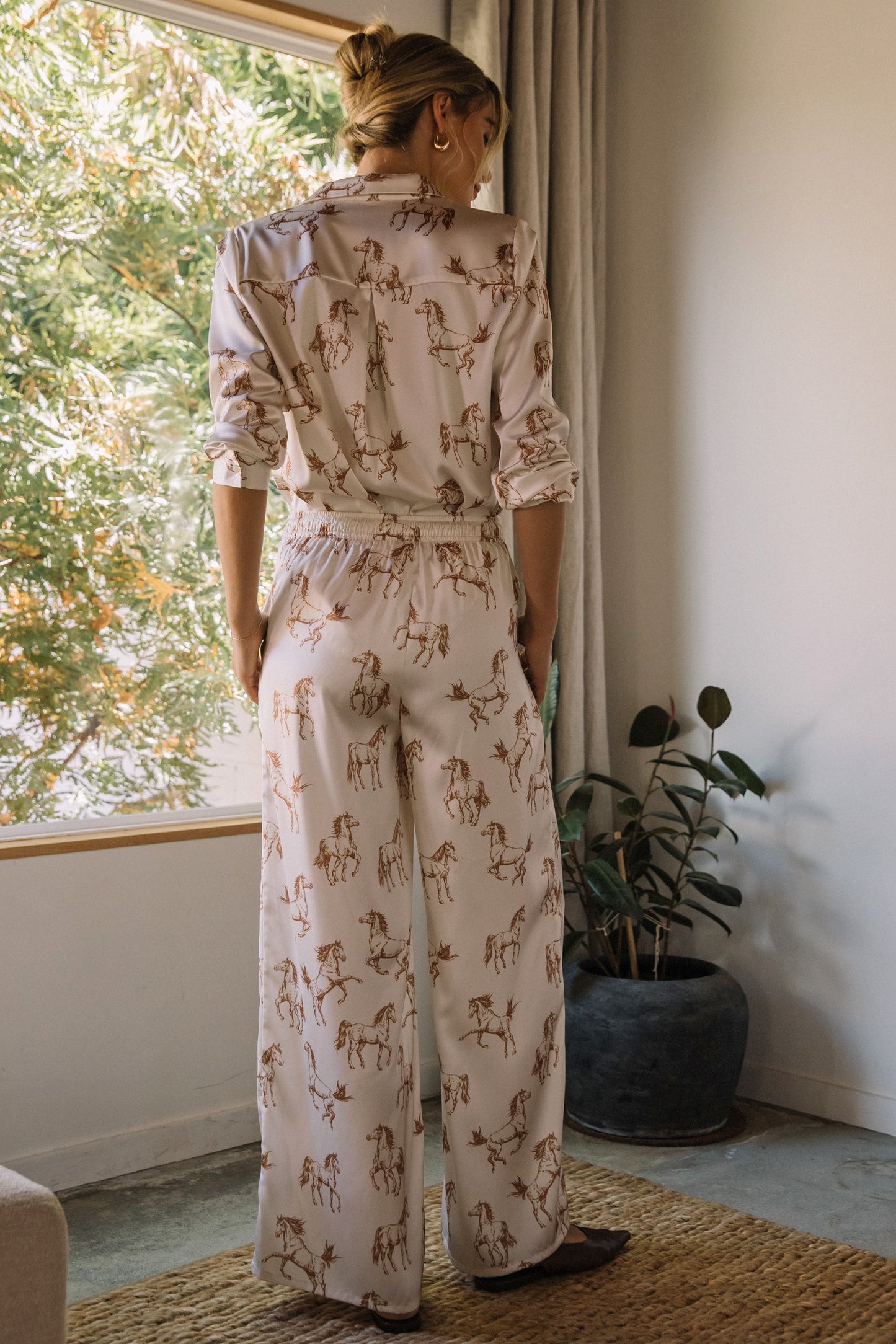 Horse Satin Pants