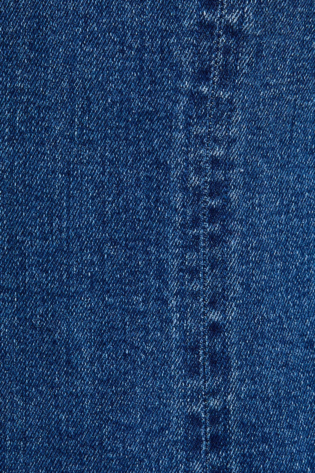 Denim Round Neck Sleeveless Denim Dress