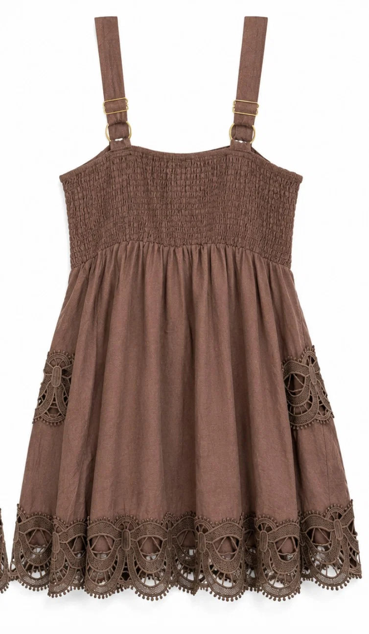Lace Crochet Mini Dress