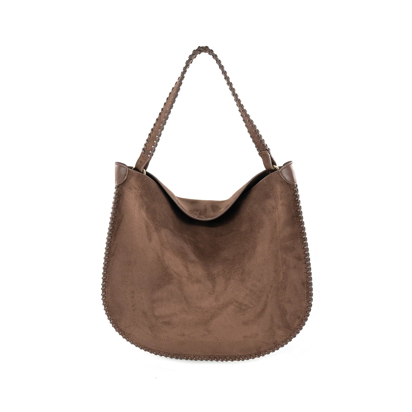 Faux Suede Handbag