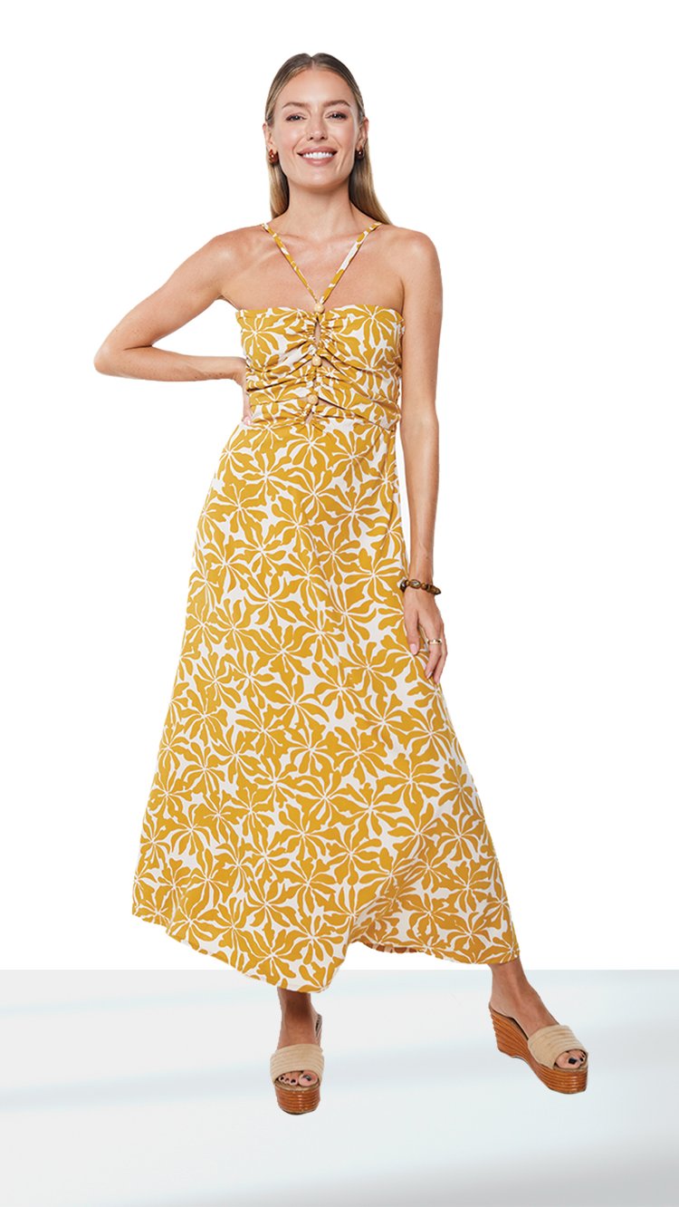 Halter Neck Hani Midi Dress