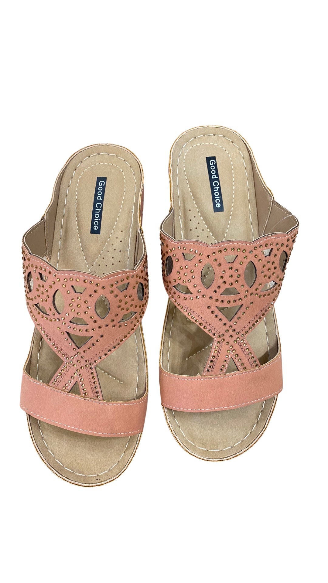 Ganni Mid Low Neutral Wedge