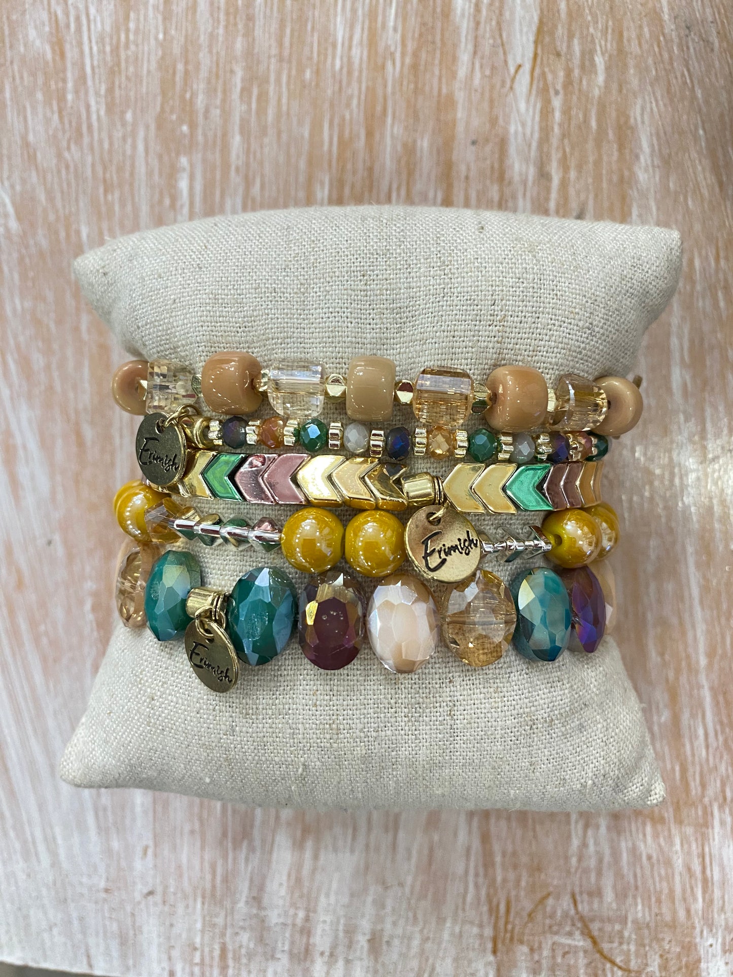 Fall Beaded Bracelet Stack (Assorted Colors)