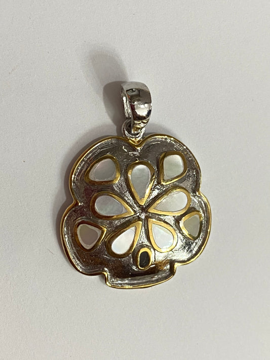 Mother Of Pearl Sand Dollar Pendant