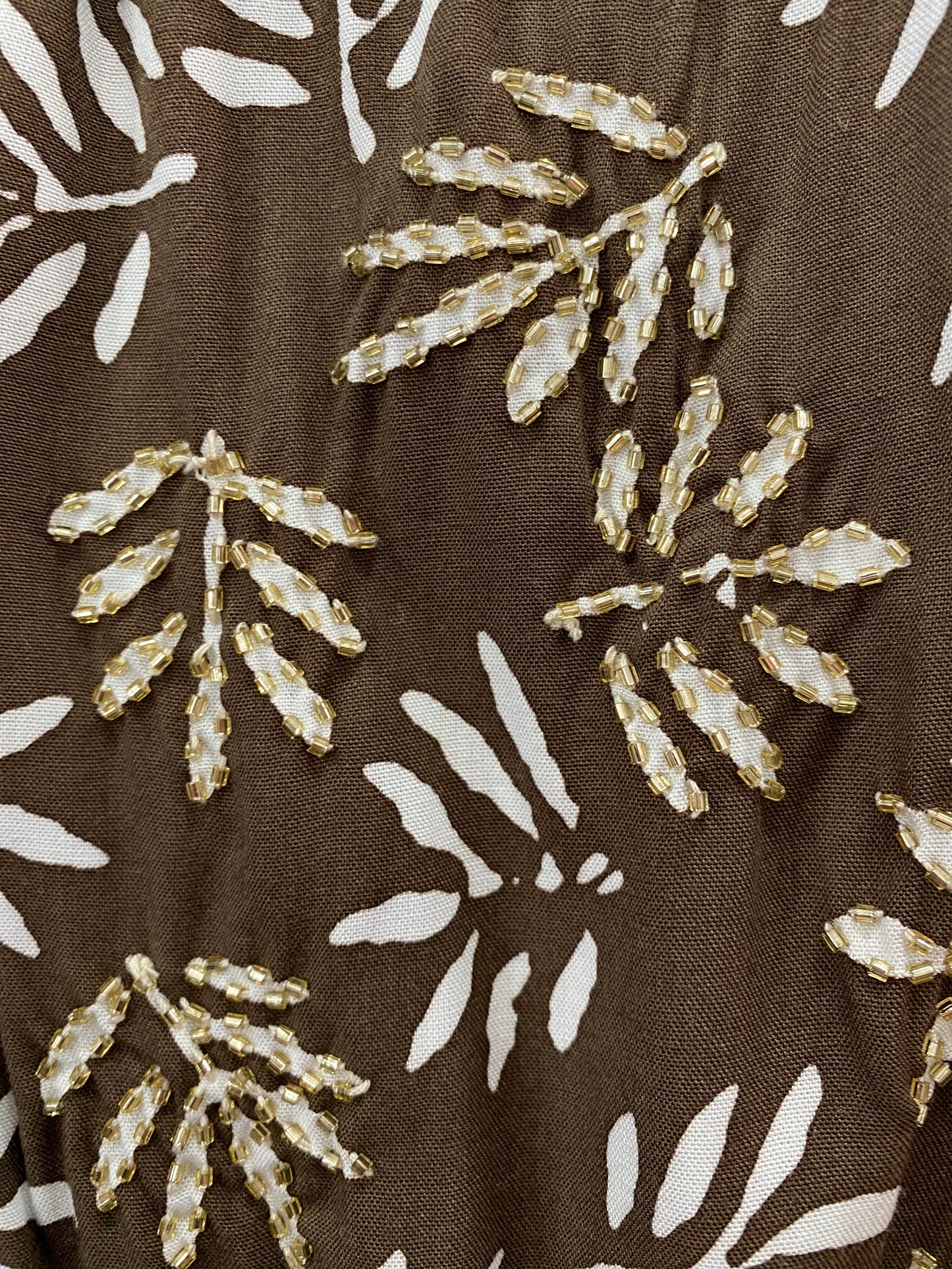 Palm Sicily Brown Maxi Dress