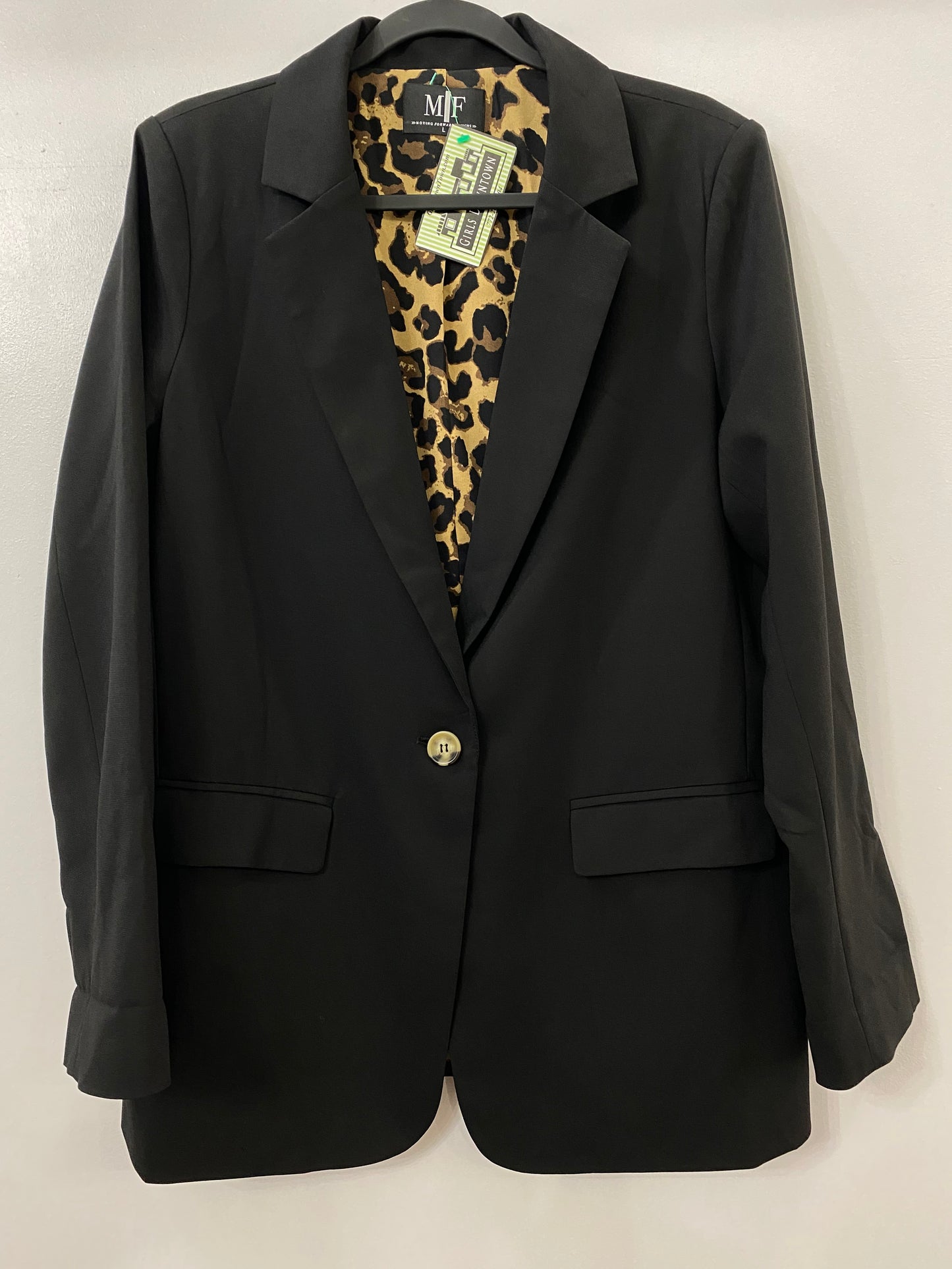 Black Rhinestone Hamsa Blazer