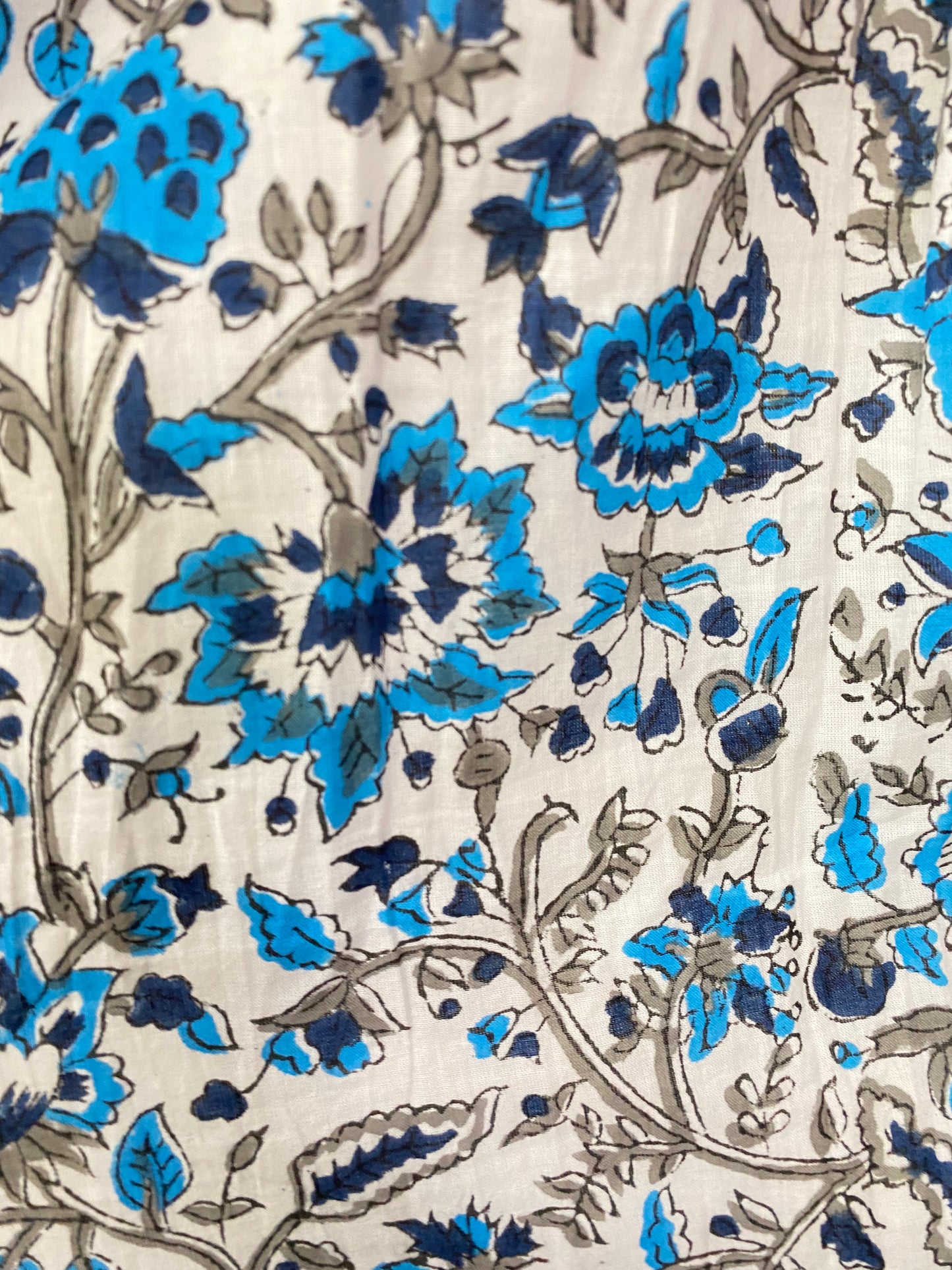 Abaco Floral Puff Sleeve Midi Dress