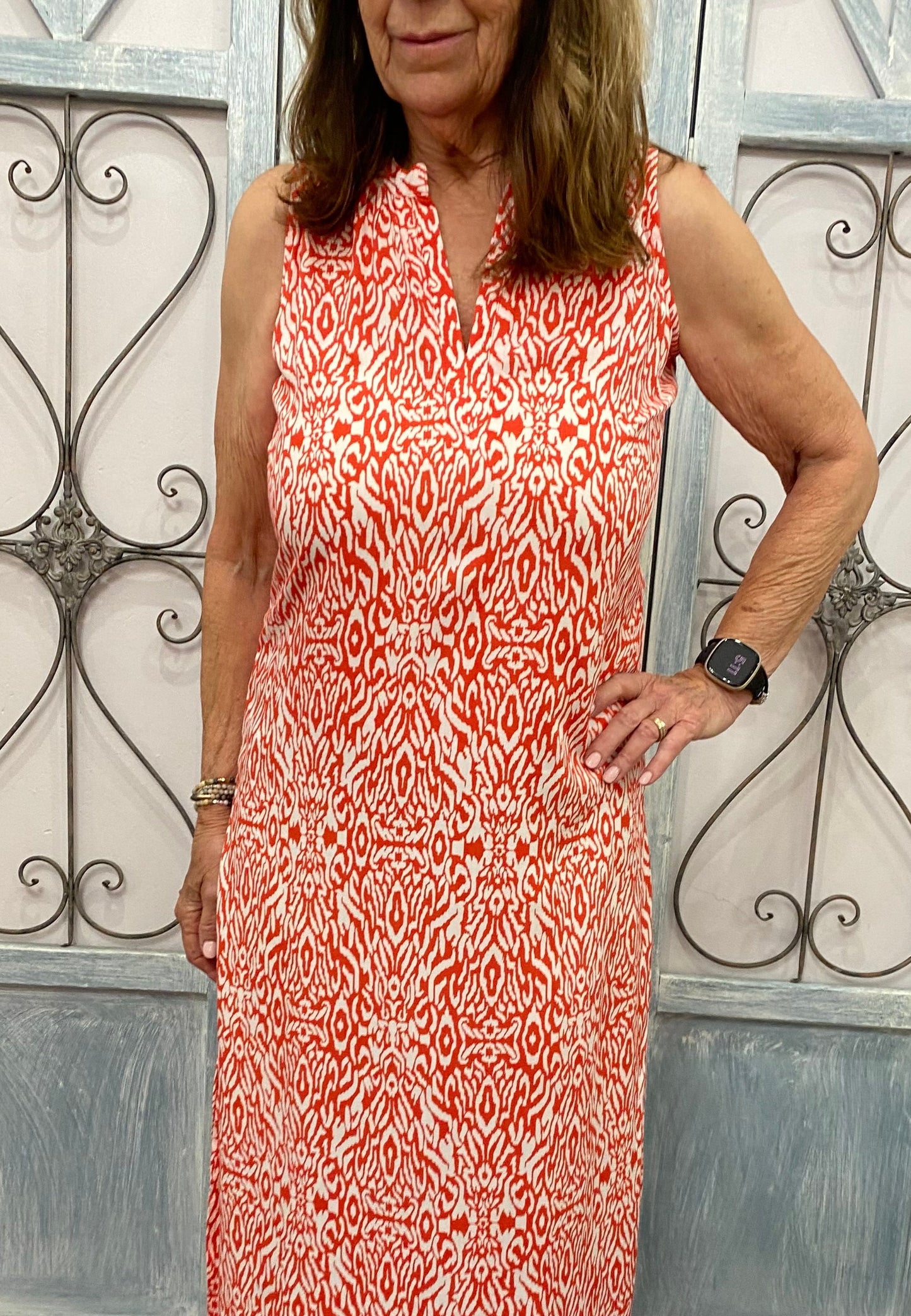 Melon Fiji Animal Print Midi Dress (Assorted Colors)