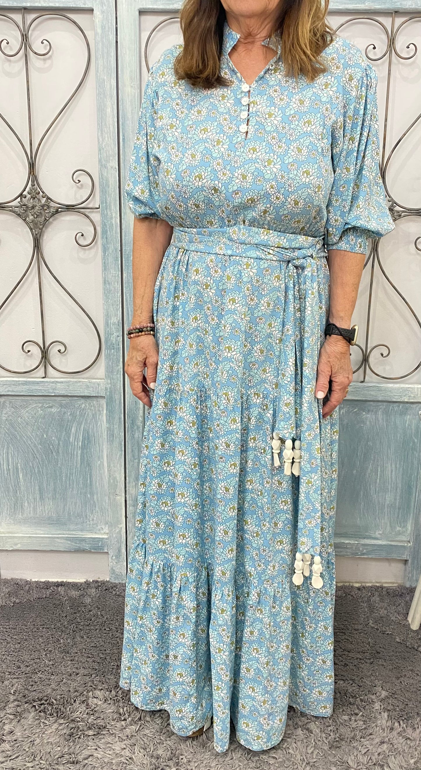 Floral Margarita Roma Long Dress