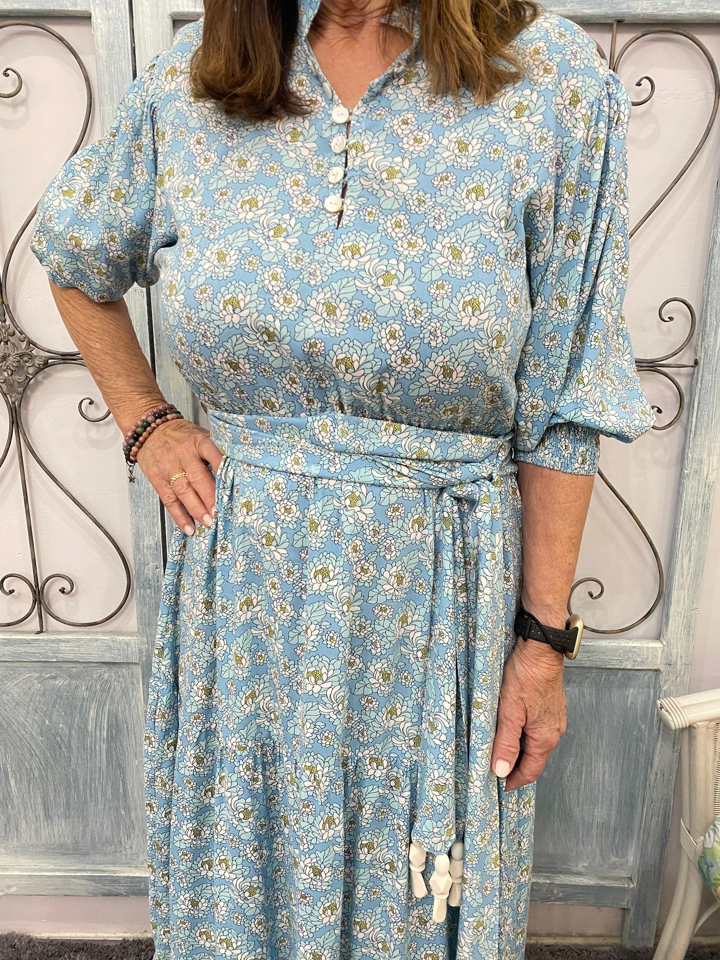 Floral Margarita Roma Long Dress