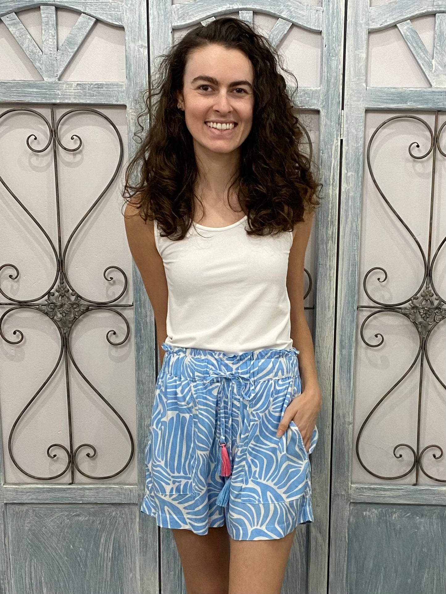 Celia Abstract Shorts