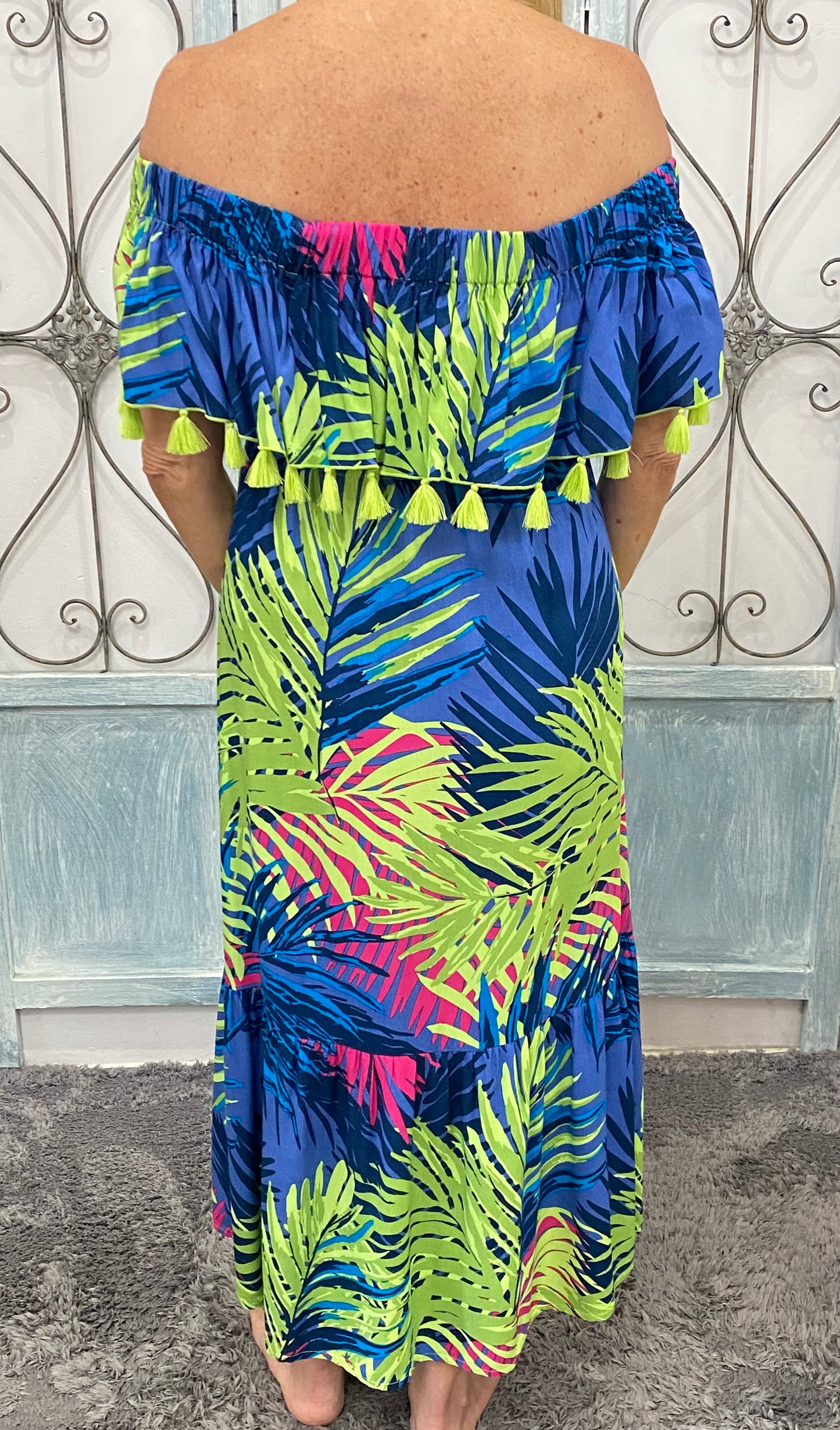 Off the Shoulder Monica Midi Dress