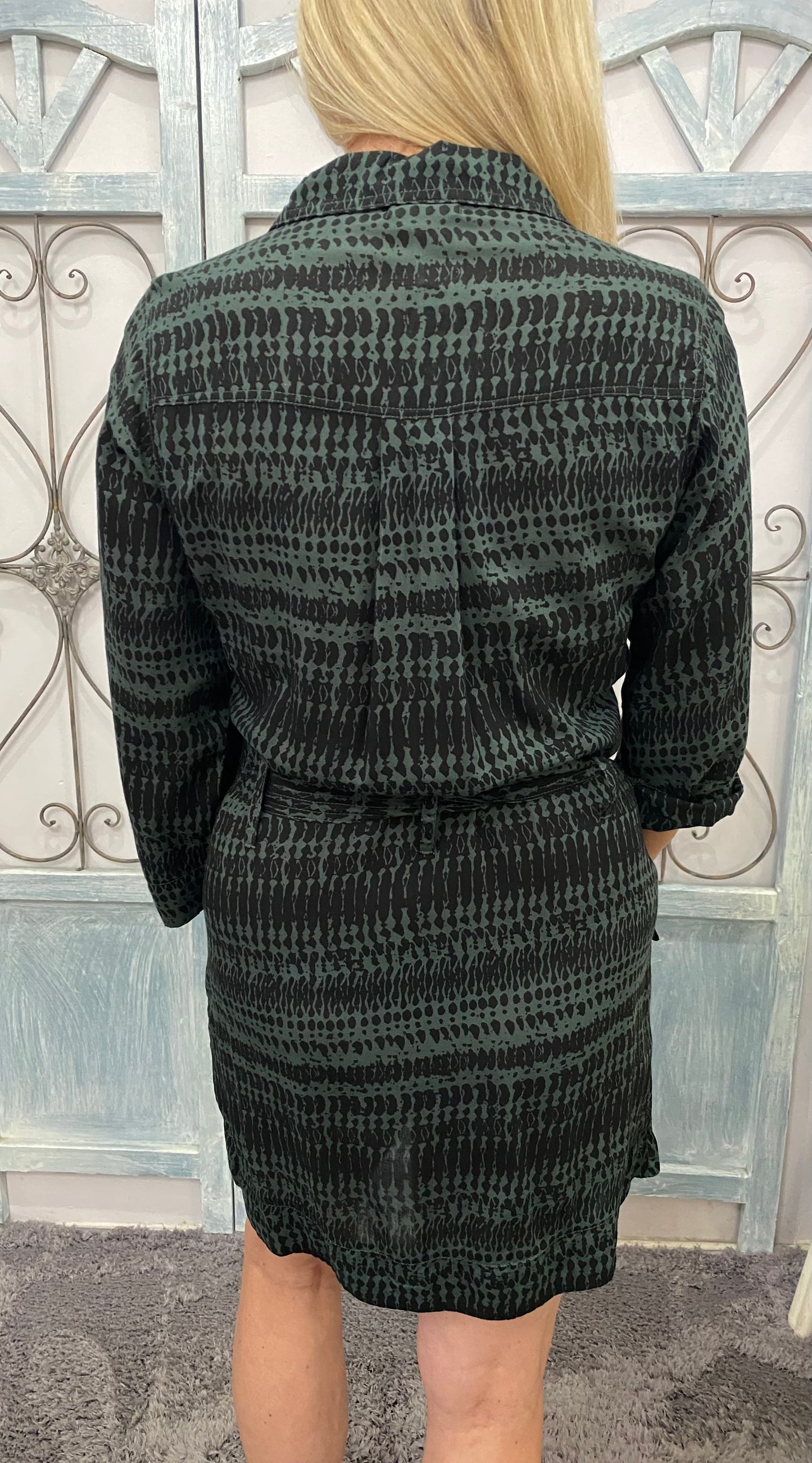 Cargo Style Diamond Dress