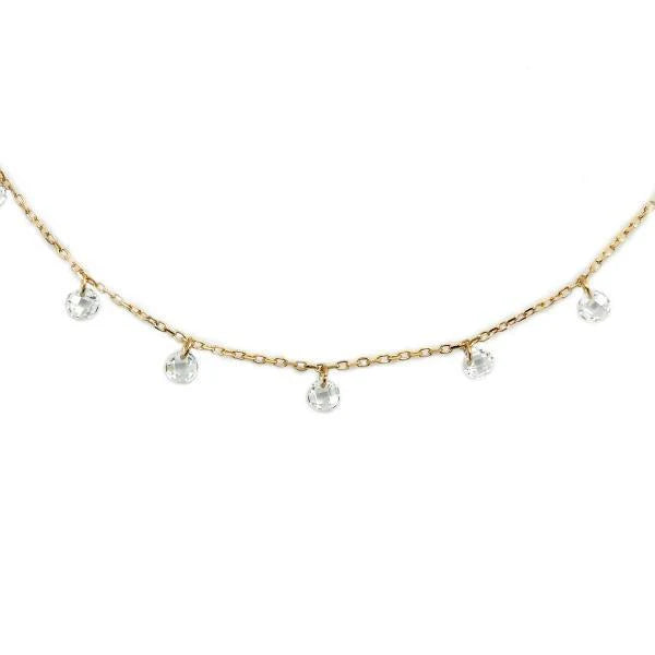 Necklace Multi String CZ