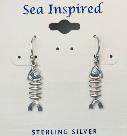 Fish bone Dangle Earrings