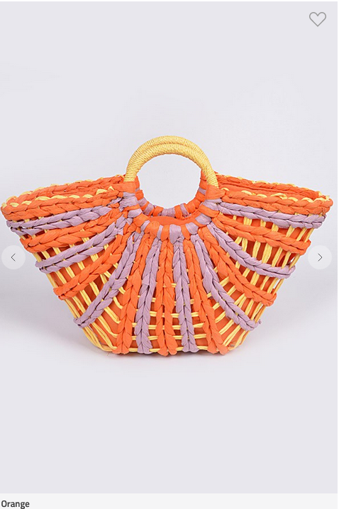 Woven Handbag (Assorted Colors)