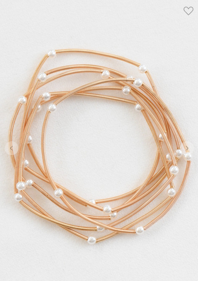 Stretchy Guitar String Bracelet Set (Assorted Colors)