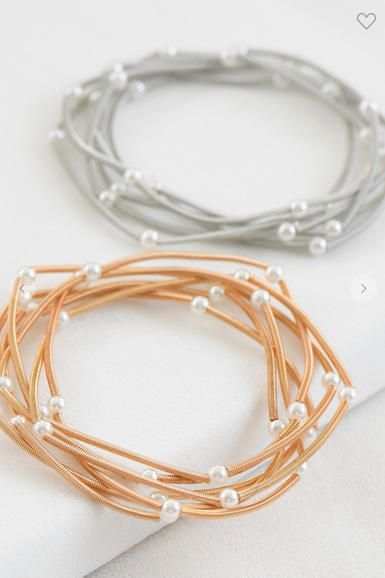 Stretchy Guitar String Bracelet Set (Assorted Colors)