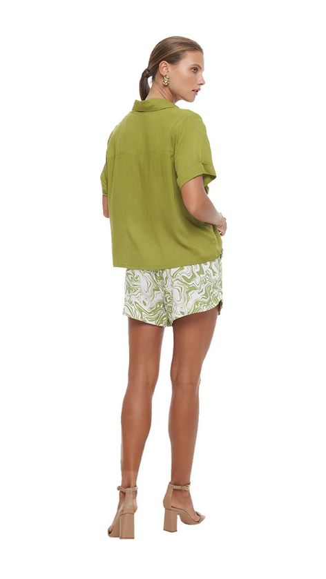 Green Kanae Shorts