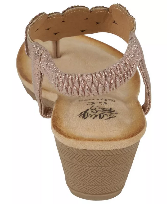 Chloe Rhinestone Wedge Slingback Sandal (Assorted Colors)