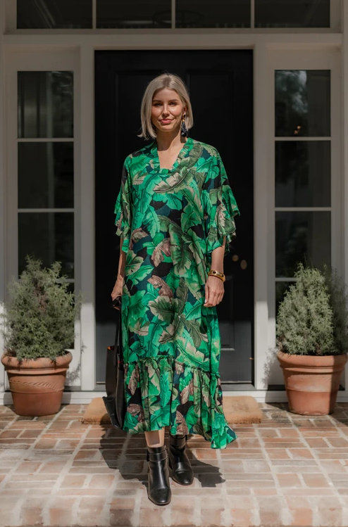 Banana Leaf Janice Midi Dress