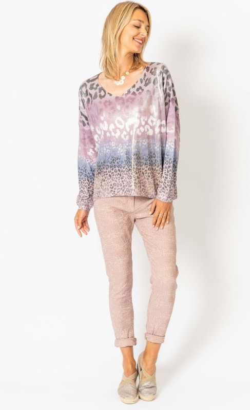 Cheetah Print Sweater (Assorted Colors)