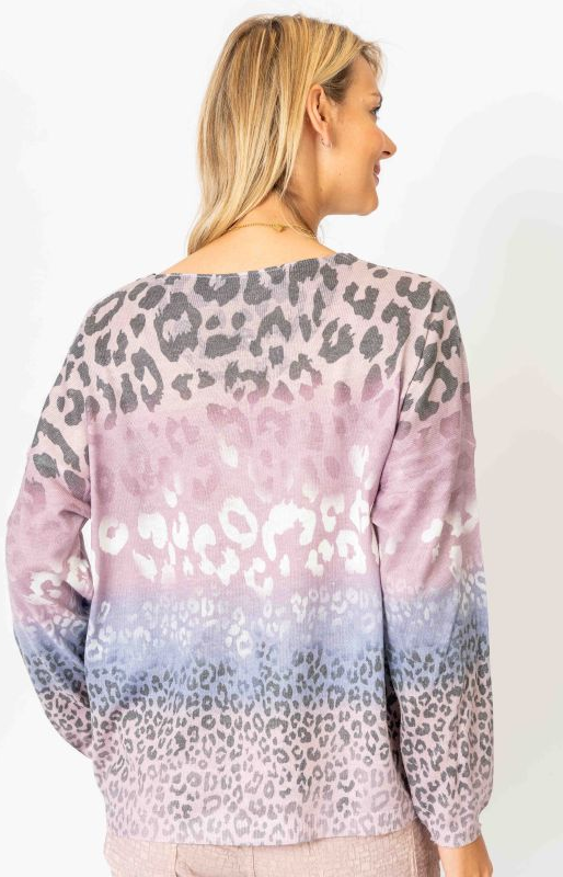 Cheetah Print Sweater (Assorted Colors)