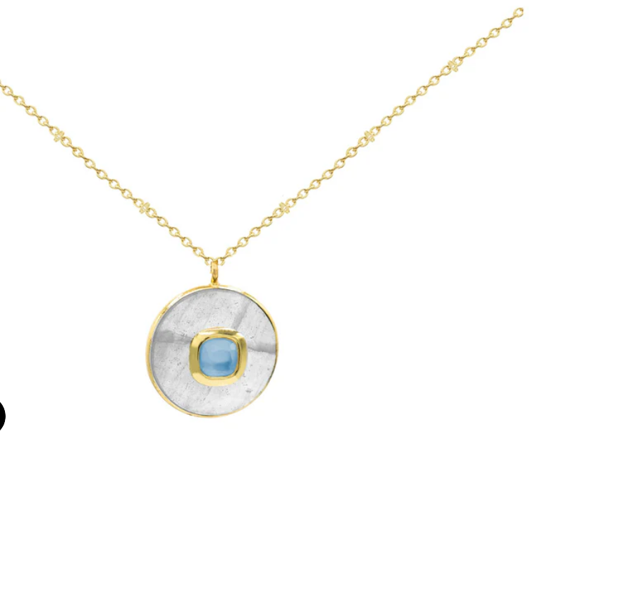 Mother of Pearl w/Tanzanite Karina Necklace