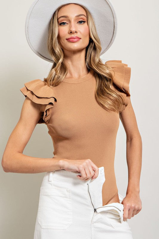 Coco Ruffle Sleeve Bodysuit