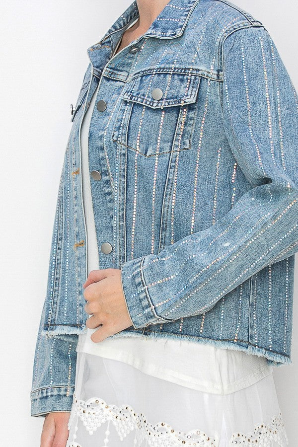 Sw Denim Jacket With Hotfix Details
