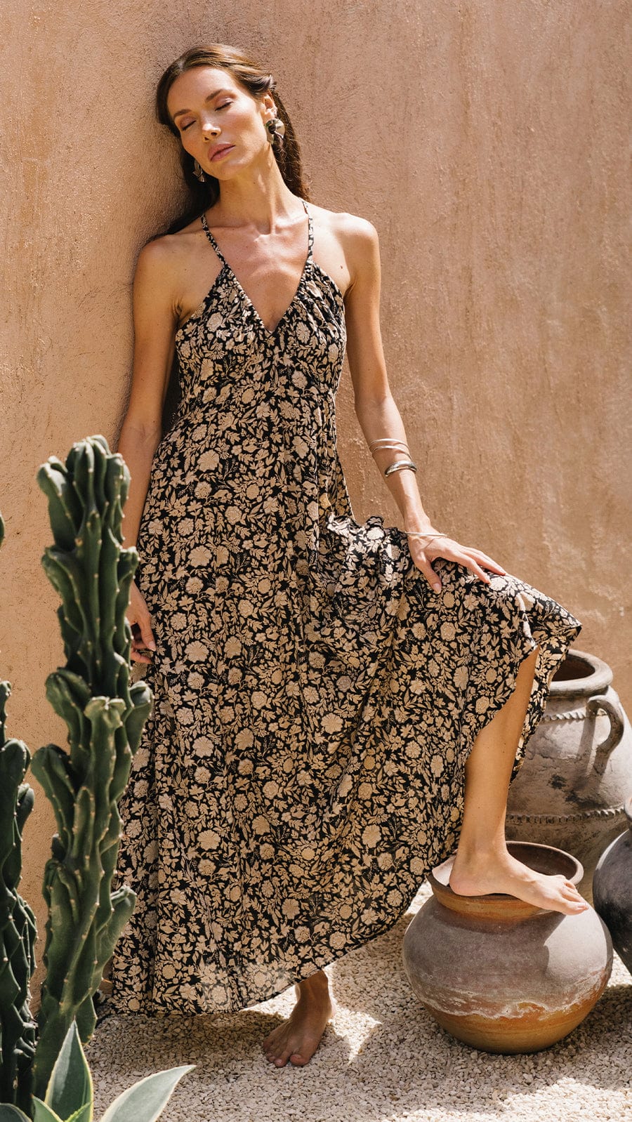 Jardin Black Larch Dress