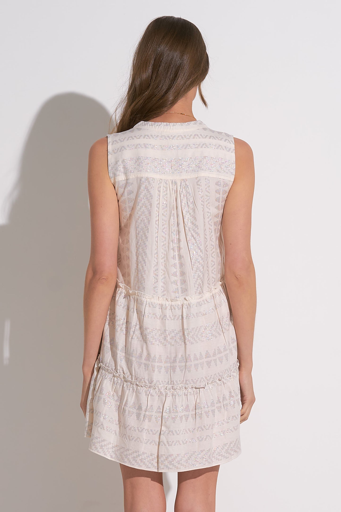 Natural Sleeveless Aline Dress