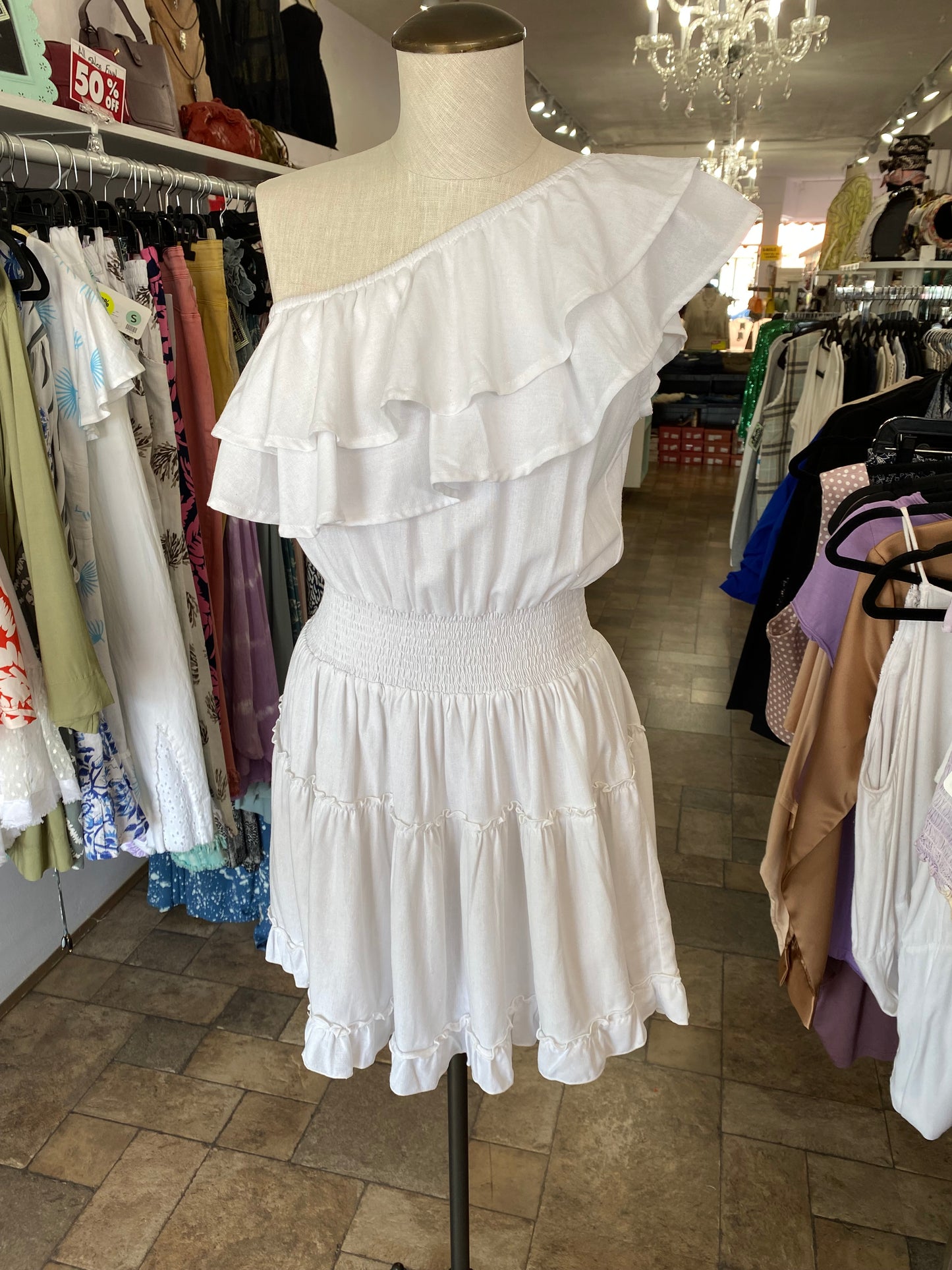 Magnolia One Shoulder Dress