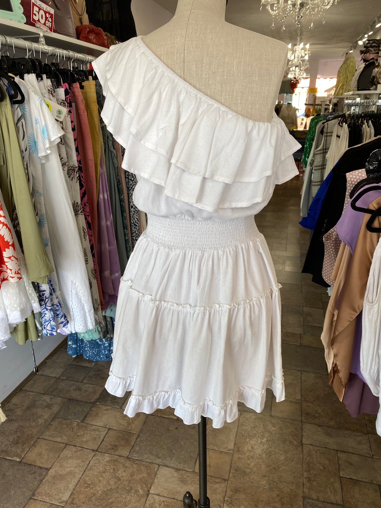 Magnolia One Shoulder Dress
