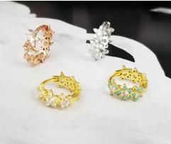 Mini Star Hoops (Assorted Colors)