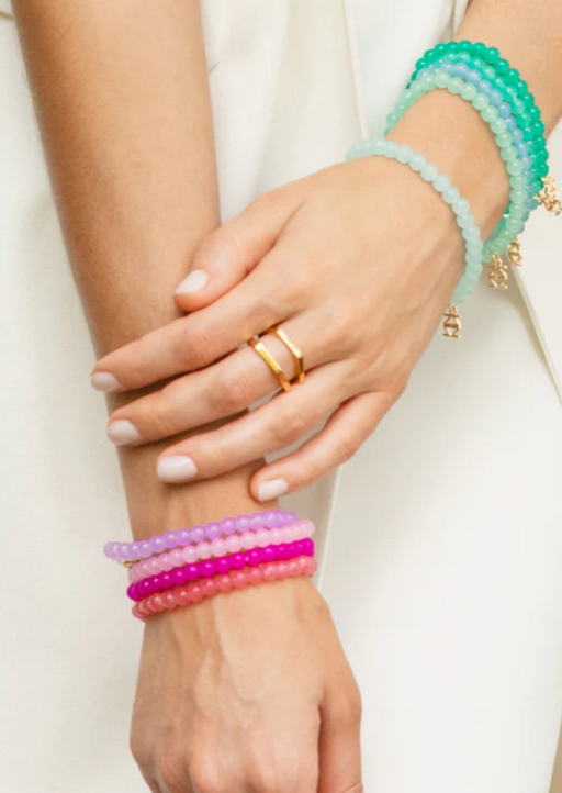 Leanna Glass Bead Bracelet (Assorted Colors)