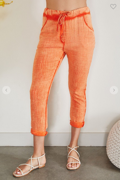 Leo Green Cotton Joggers
