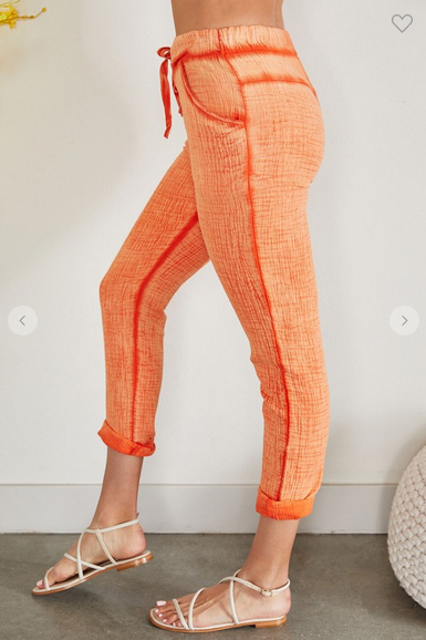 Leo Green Cotton Joggers