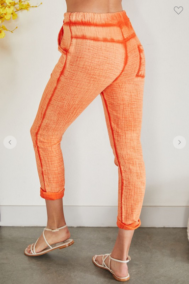 Leo Green Cotton Joggers