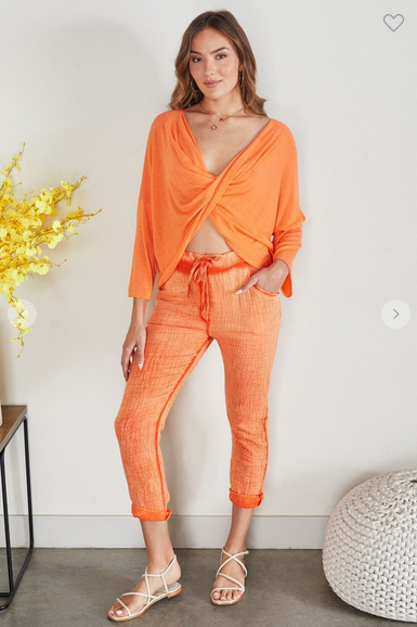 Leo Green Cotton Joggers