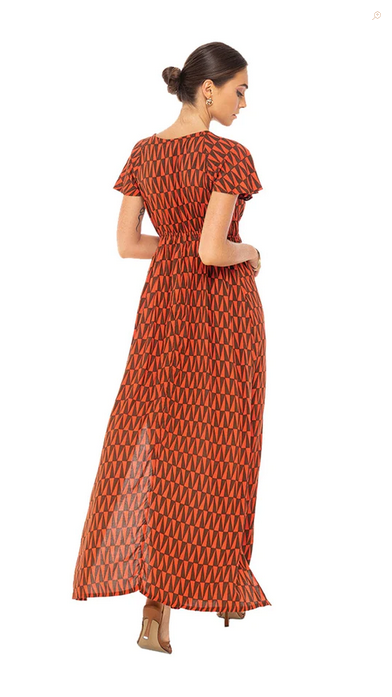 Retro Ginger Leilani Maxi Dress