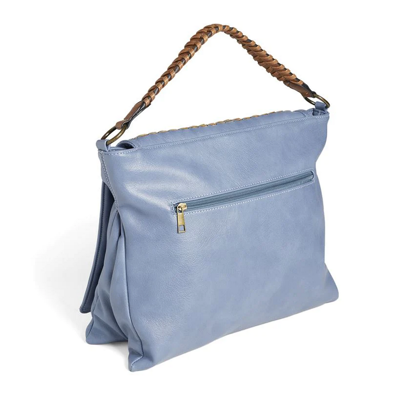 Giana Fauxe Leather Messanger Handbag (Assorted Colors)