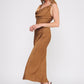 Draped Midi Dress With Brooch Detail (Assorted Colors)