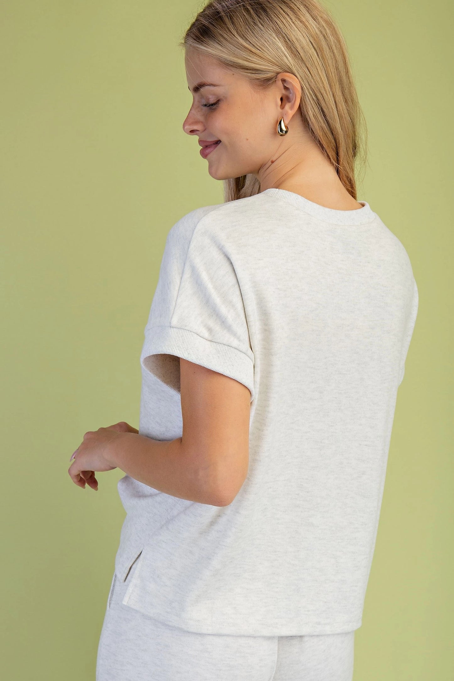 Brandy Silver Grey Knit Top