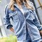 Distressed Light Wash Denim Jacket