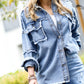 Distressed Light Wash Denim Jacket