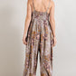 Paisley Spaghetti Strap Jumpsuit (Assorted Colors)