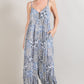 Paisley Spaghetti Strap Jumpsuit (Assorted Colors)