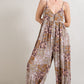 Paisley Spaghetti Strap Jumpsuit (Assorted Colors)